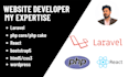 fix PHP laravel bugs and develop PHP laravel website
