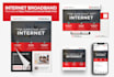 create broadband internet flyer, postcard, door hanger, banner design