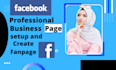 create and optimize  awesome facebook business page