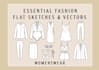 create flat sketches technical drawing fashion design