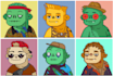 create simple pixel art nfts traits for nft art project