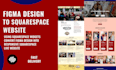 develop figma xd PSD design into squarespace website