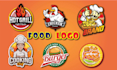 create a fast food logo , coffee, restaurant , bbq