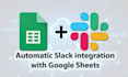 do slack integration with google sheets
