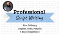 write a well researched youtube script