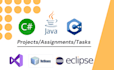 do cpp csharp java tasks, assignments and projects