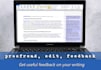 proofread, edit, and give feedback on your writing
