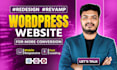 redesign and revamp wordpress websites for more conversion