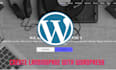 create a website using wordpress with elementor