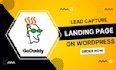 lead capture landing page on godaddy or wordpress