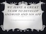 create android app by our android developers expertise team