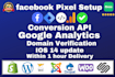 setup and migration google analytics 4 ga4,facebook pixel conversion API