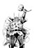 draw black and white comic superhero character line art