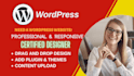 create top notch attractive and responsive wordpress website
