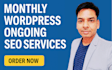do monthly wordpress ongoing SEO services