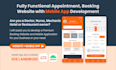 develop appointments, booking website with a mobile app