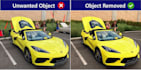 professionally remove objects and unwanted people from photo