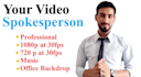 be your decent energetic video ambassador or spokesperson