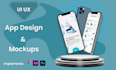 do mobile app design ui ux with clickable prototype