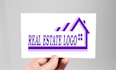 create a modern real estate logo with my creative thinking