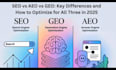 do generative engine optimization GEO, aeo, voice SEO for ai chatgpt, gemini