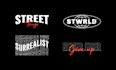 make stylish typography street urban style logo design
