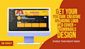design youtube channel branding kit with logo, banner