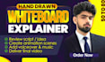 create professional whiteboard explainer animation video