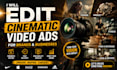 edit cinematic video ads for brands and businesses