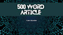 write a 500 word article with keywords using the yoast SEO tool