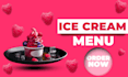 professional ice cream menu for your restaurant or cafe