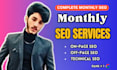 provide complete monthly SEO service with quality backlinks for google ranking