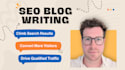 write SEO blog posts that rank on google and drive traffic