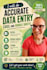 do accurate data entry,  excel and google sheets