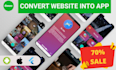 convert website to android and ios app