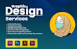 design product flyer, magazine, newsletter design and roll up banner