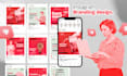create instagram branding kit design