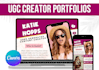 create your ugc portfolio website on canva
