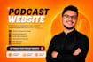 create a modern podcast website