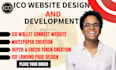 design a professional ico presale website for your crypto token