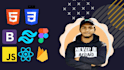 create front end  website with javascript and react