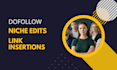 do contextual backlinks niche edits link insertions on ebizz UK blog