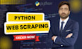 do web scraper, data extraction, and website scraping in python