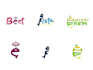 design artsy hand drawn and modern logo