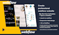 create a webflow website or convert your figma to webflow, webflow animation