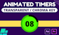 create animated clock countdown timer videos