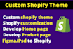 do shopify bug fix, custom coding, copy duplicate replicate shopify store