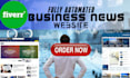 create an automated business news website, autoblog for passive income