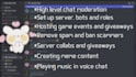be your discord, twitch or social media moderator