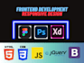 be your front end developer in HTML5 css3 javascript bootstrap4